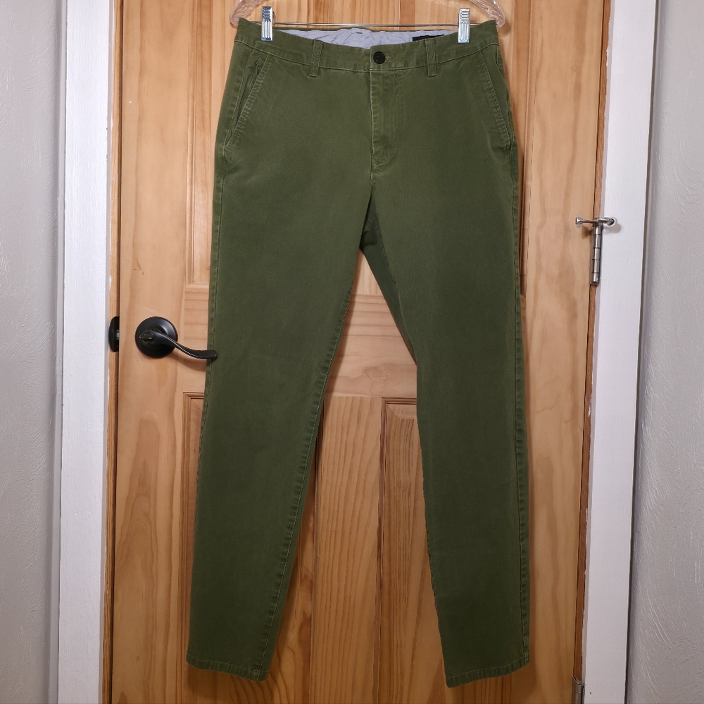 Bonobos Stretch Washed Chinos | Slim Taper | 32x32 | Olive Green